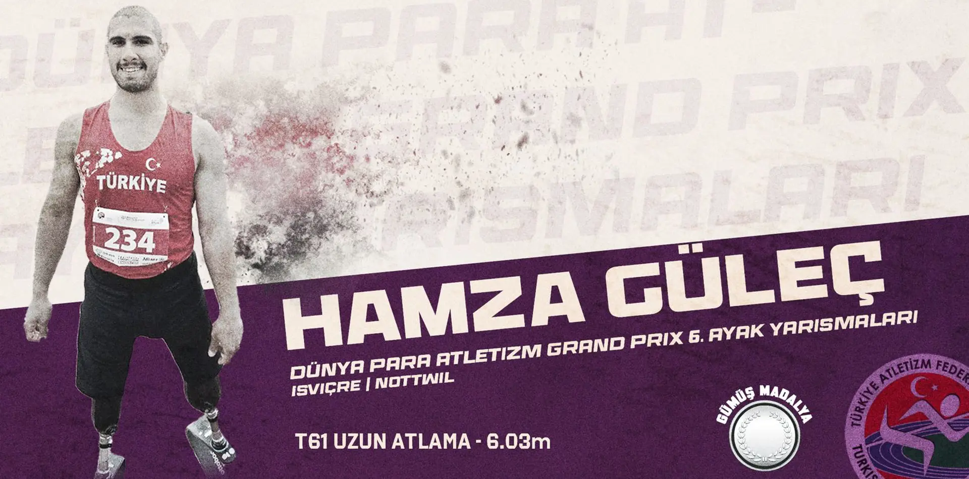 Hamza Güleç'ten gümüş madalya